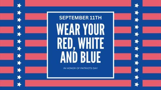 🇺🇸 Red, White, and Blue Day at CCS 🇺🇸

Tomorrow, we invite all students and staff to wear red, white, and blue as we join together to honor and remember September 11, 2001.

We pause to reflect, to pray for our country, and to ask God’s continued blessings of peace and protection for our nation.

#MyCCS #WeAreFamily #RedWhiteAndBlueDay #WeAreCenturions